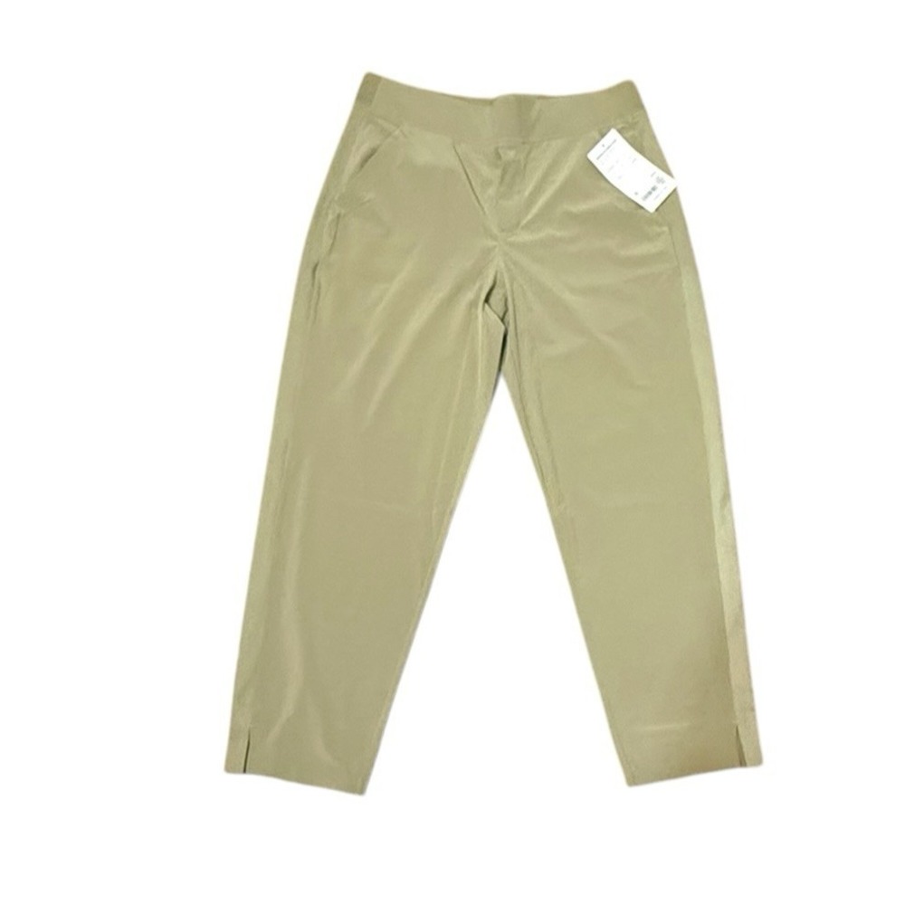 Athleta Brooklyn Lined Pants Womens Brown Wrinkle Resistant Size 8 Petite